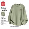 Men's Waffle Knit Long Sleeve T-Shirt