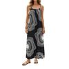 Women's Backless Spaghetti Strap Maxi Dress Casual Sleeveless Loose Flowy Beach Sundress Geometric Print Vacation Outfits