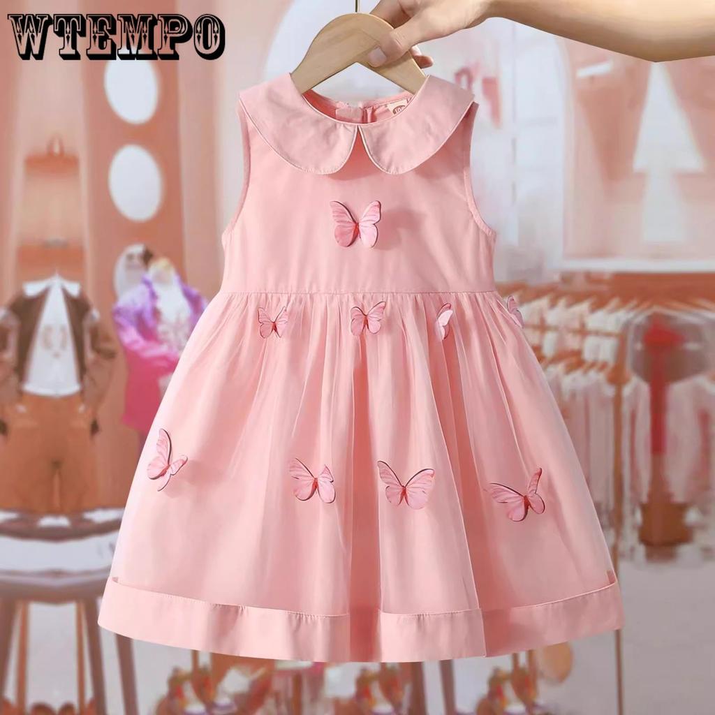 Girls' Summer Dress Children's Thin Sleeveless Vest Baby Girls' Summer Dress Princess Dress