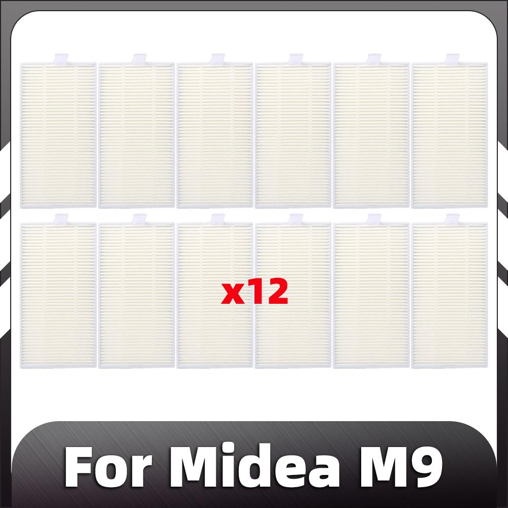 Compatible for Midea M9 Robot Vacuum HEPA Filter Mop Pads Replacement Spare Parts Accessories