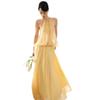 2026 European and American summer new neck solid color personalized fashion off the shoulder elegant temperament holiday dress