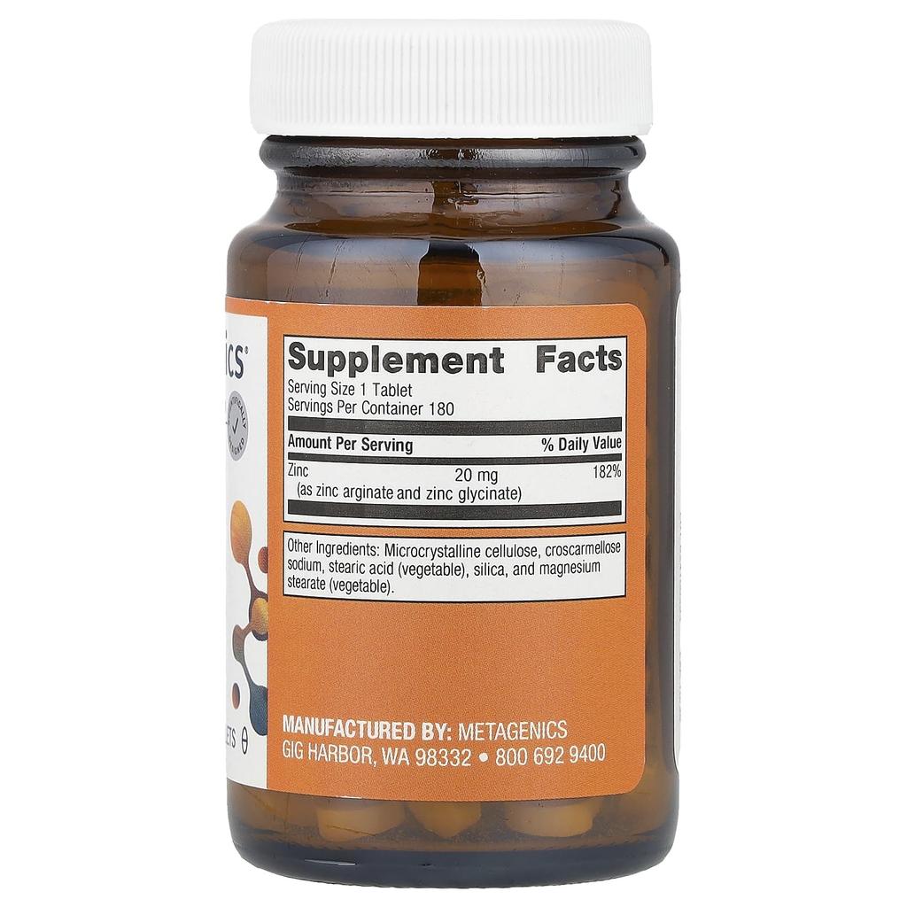 Zinc Ag™, Immunity, 20Mg, 180 Tablets