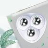 Yousheng 1 Set Ruota Universale Autoadesiva Forte Portante ABS 3 Perline Mini Pasta Pattumiera Fondo Girevole Puleggia Forniture per la Casa