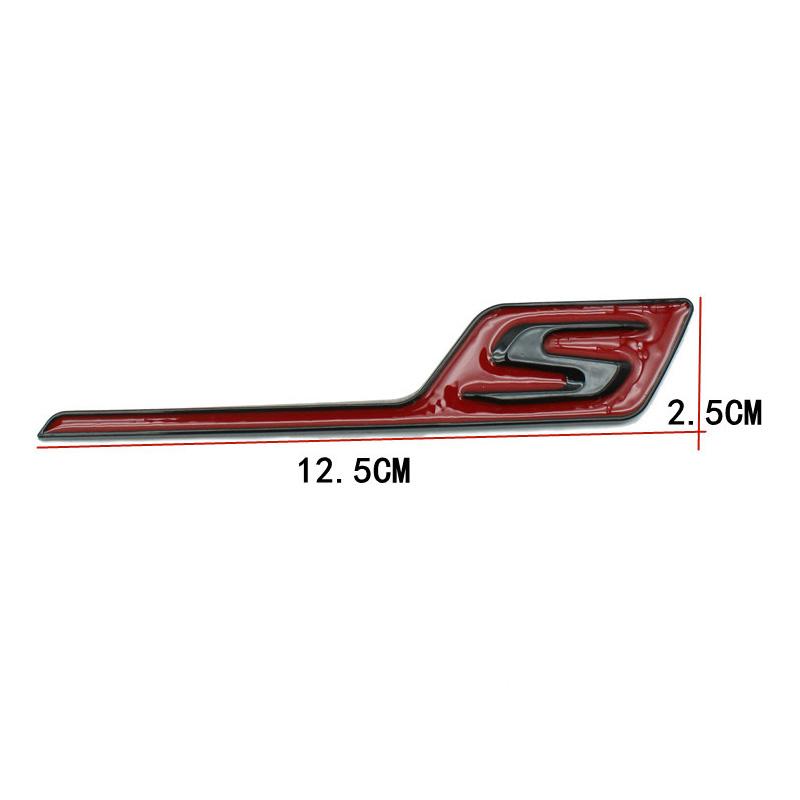 3D ABS Car Trunk S Logo Emblem Badge Stickers For Mercedes Benz AMG C63S E63S GLE63S GLC63S CLS63S A45S CLA45S W205 W204 Styling LN0