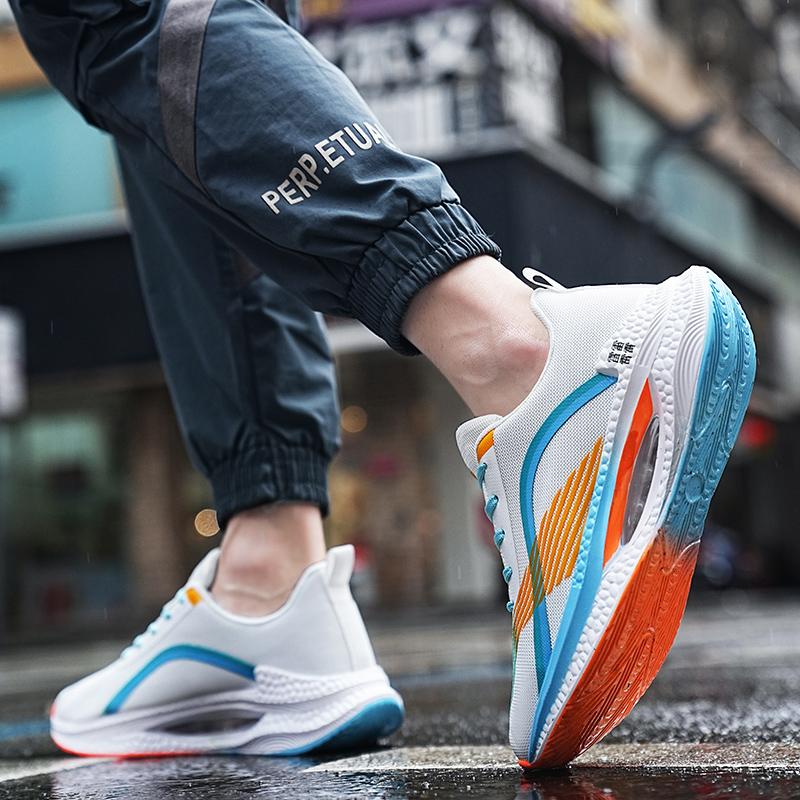 Middle distance running shoes Men's shoes Junior ultralight sneakers arch foot air cushion shoes Students outdoor sneakers men