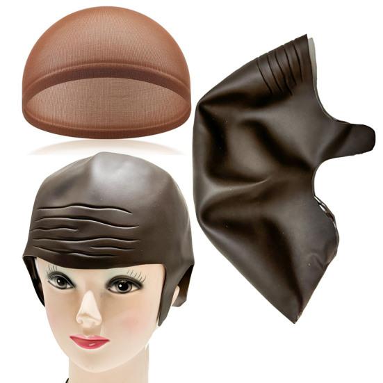 Halloween Cosplay Bald Cap Reusable Costume Party Adults Men Women Makeup Bald Head Cover Hat Party Supplies