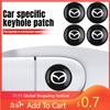2025 Hot 2pcs For Mazda 3 6 Atenza Axela MS CX-3 Car Door Keyhole Stickers Auto Door Lock Protection Self-adhesive Decals Access