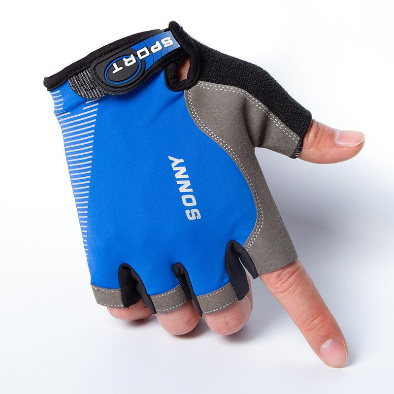 

Summer Ice Silk Thin High Elastic Bicycle Cycling Fishing Fitness Climbing Anti Slip Outdoor Gloves for Men and Women Sports Half Finger XL