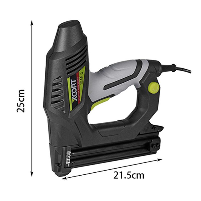 2 IN 1 Heavy Duty Furniture Staple Gun Nail Gun for Frame with 400 Staples Nail Woodworking Electric Tacker Stapler Power Tool