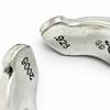 Great CHROME HEARTS Ring ring LG SCROLL LABEL Large scroll label Silver 925 mens Used