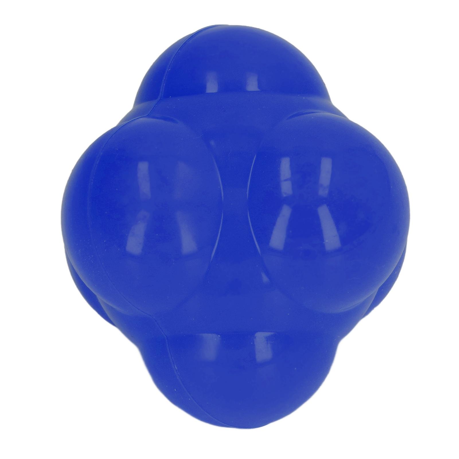 

Reaction Ball Rubber Bright Color Hex Reaction Trainer Ball for Improving Hand Eye Coordination Agility Blue синий