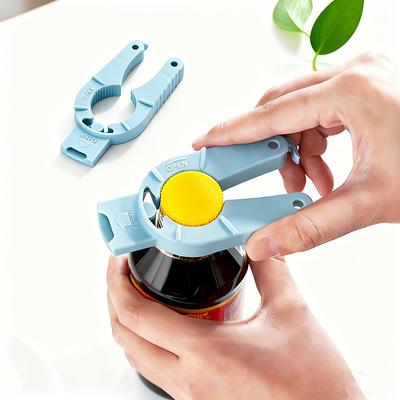 1 Ouvre-bouteille et ouvre-boîte à ouverture facile | Conception en plastique durable, Poignée confortable, Parfait pour la cuisine et le bar à domicile