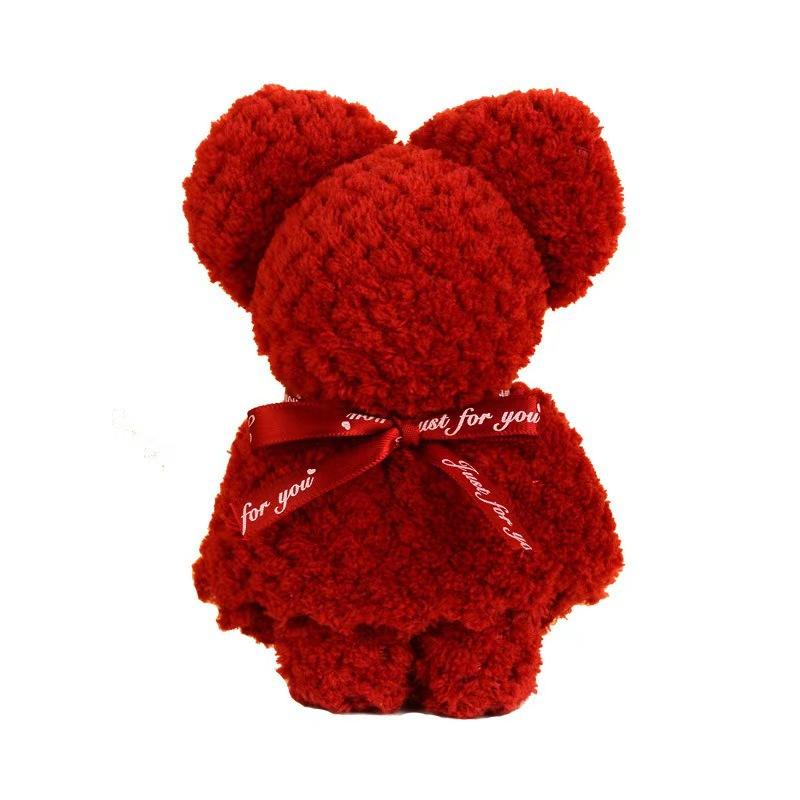 Coral fleece bear towel souvenir bridesmaid wedding gift bride kindergarten gift student small