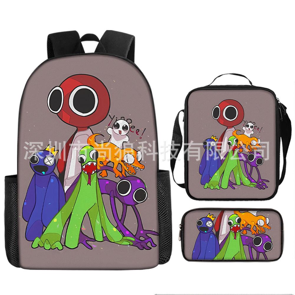 Poppy Playtime3 Animali dell'Orrore Sorridenti Creature Sorridenti Zaino a Tre Pezzi
