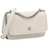 Calvin Klein Elegant Commuter Flap Chain Crossbody Small Square Bag Women Shoulder Bag Milk-White 4K3085G-67U
