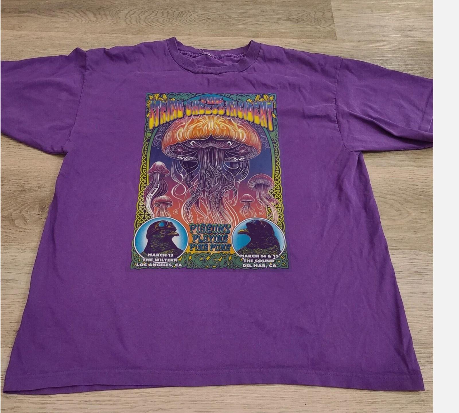The String Cheese Incident 2026 Purple Color Cotton Shirt Full Size S