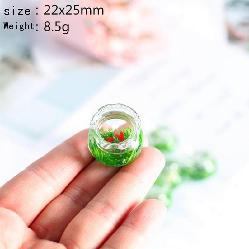1/12 Lovely Dollhouse Miniature Glass Fish Tank Bowl Aquarium Doll House Home Ornaments Toys