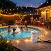 Pool Water Cycling Pump with Filter Insert, 330 Gallon Above Ground Pool Unit, Three-Pin Plug, Twin Hose Inlets and Connection Parts