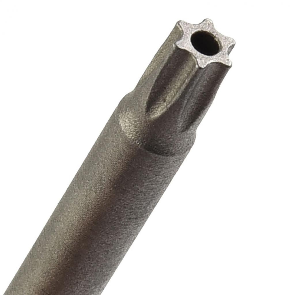 Stjerneskrutrekkerbit med sikkerhetsspor 6,35 mm skaft legert stål