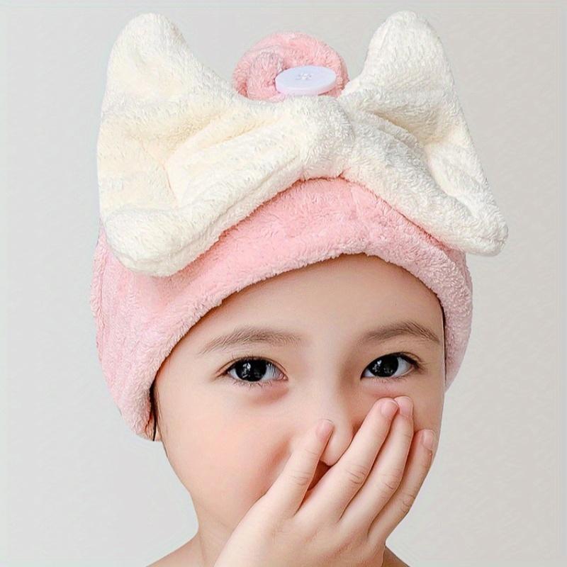 

1 шт. Мягкое геометрическое полотенце-обертывание для волос, Абсорбирующий, Быстросохнущий микрофибровый тюрбан для длинных коротких волос, Мягкий для кожи головы, Легко носить, розовый