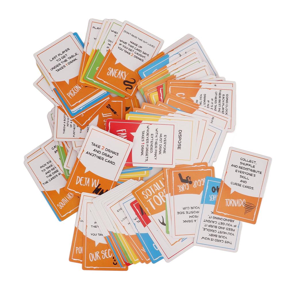 Drink Card Party Game Fun Cards Drinking Games for Adults with 125 Cards 1 Instruction Card All in