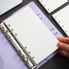 A6 A7 M5 Gitter Blankozeile Notizbuch mit losen Blättern Nachfüllpackung Spiralbindung Innenseite Tagebuch Planer Schulbedarf