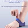 Neoprene Silicone Heel Protector Sleeves Adjustable Hook & Loop Heel Cushion Pads Gel Shock Absorbing Heel Socks Foot Pain
