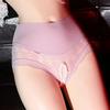 Open Crotch Briefs Women Sexy Lace Sex Underwear Hollow Out Panties Female Exotic Lingerie Temptation See Through Underpants