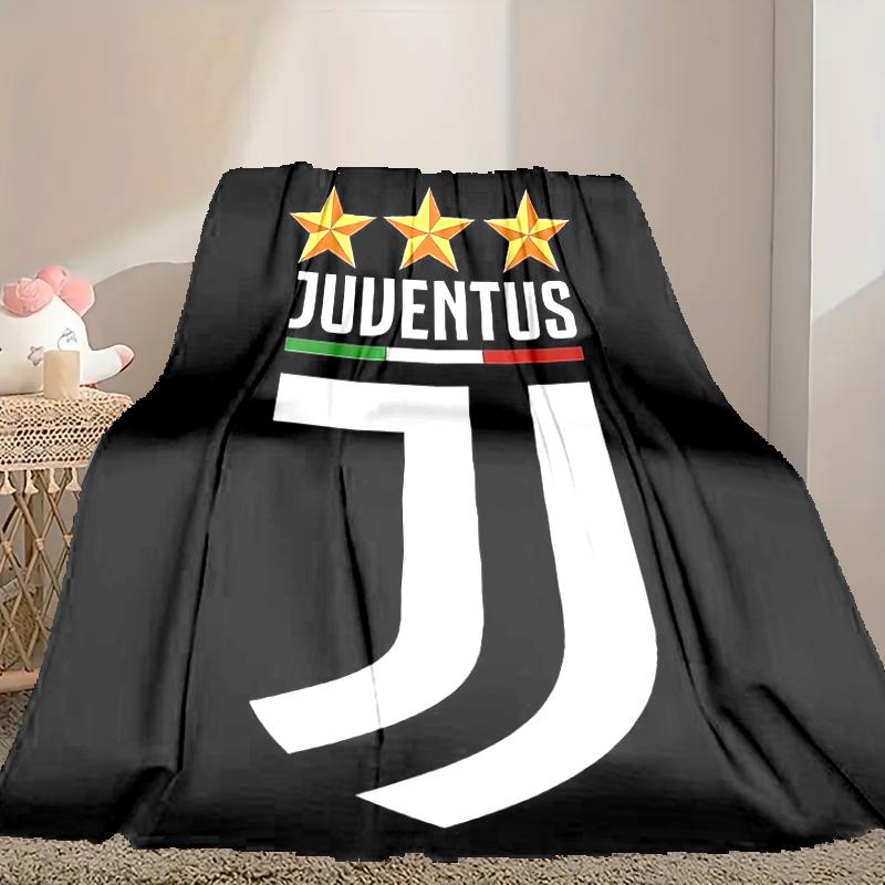 1 Stück Juventus Fußballclub Decke, Gemütliche Bedruckte Überwurfdecke, Ein Herzliches Geschenk für Ihre Familie und Freunde