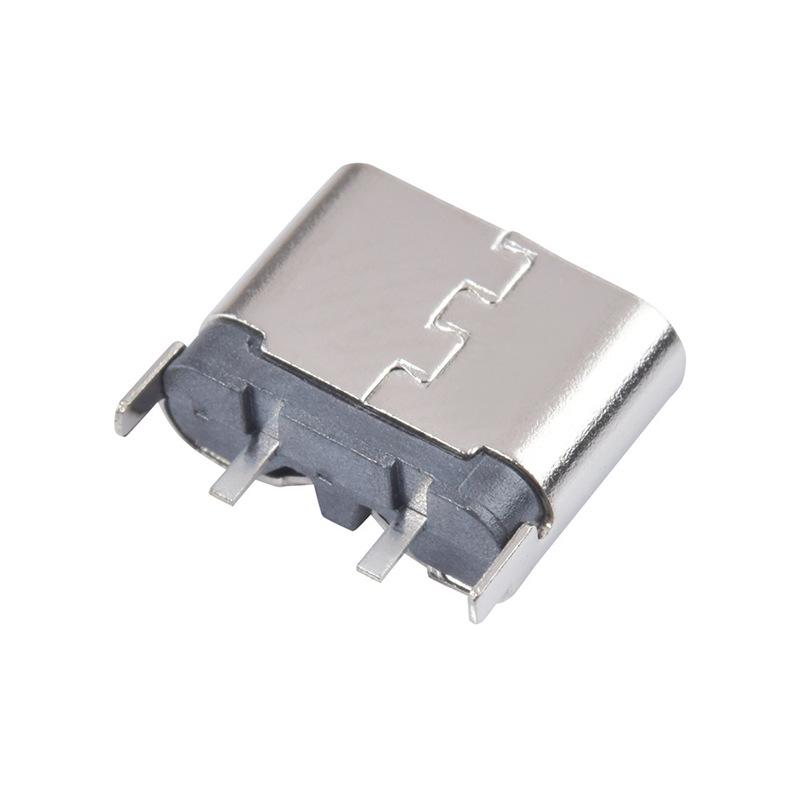 USB Type-C Female Socket SMD Plug: 2P, 4P, 6P, 16P, 24P Horizontal/Vertical Connector Charging Interface