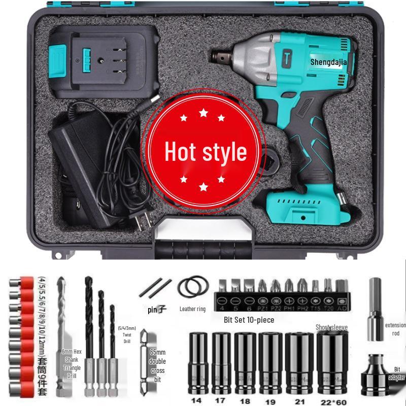 Wysokomomentowy bezszczotkowy klucz udarowy z baterią litową dla wydajności