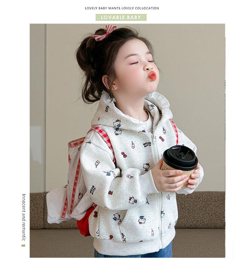 Dívčí kreslená krajková podzimní sada 2025: Nový módní ležérní outfit