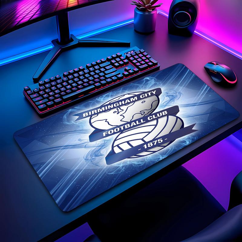 Birmingham City Football Pattern Mouse Pad Non?Slip Rubber Base Gaming Mousepad For Desk Office Home