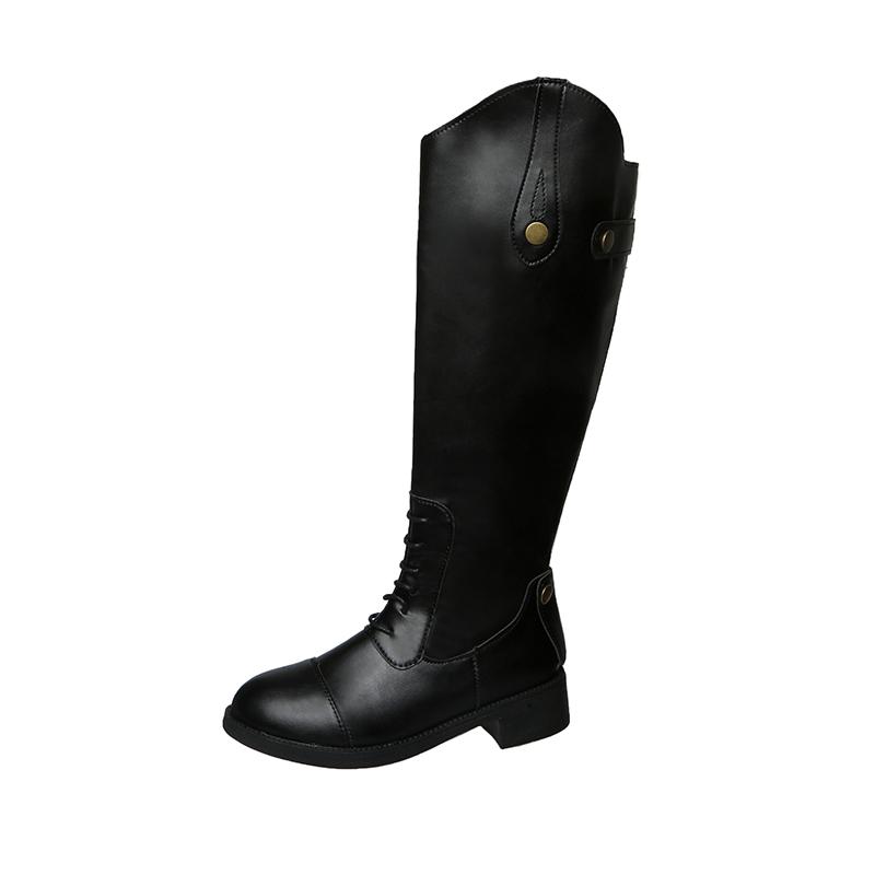 Buty Jeździeckie Skórzane Artykuły Jeździeckie Długie Buty Sprzęt do Jazdy Konnej Antypoślizgowe Ultra Obuwie Odporne But Jeździecki