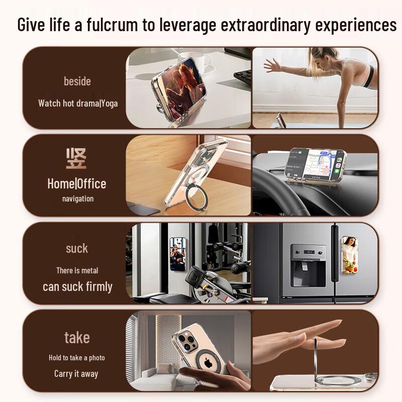 Pisen MagSafe Rotating Kickstand Case for iPhone 15 Pro Max