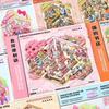 New 3D Miniature Scene Stickers 12 Sences Cartoon Cabin Scene DIY Sticker Stacking Pasting Pasting Scene Stickers Child Gifts