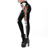 Skeleton 3D Printed Tight Pencil Pants 3D Print Skinny Pencil Pants