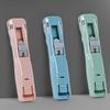 Manual Plastic Paper Clamp Dispenser with 8 Metal File Cllip Refills For Efficient Paper Archival Document Management