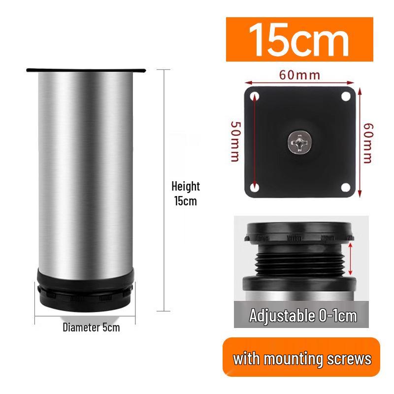 Adjustable Stainless Steel Furniture Legs - Sofa, Coffee Table, TV Cabinet Support