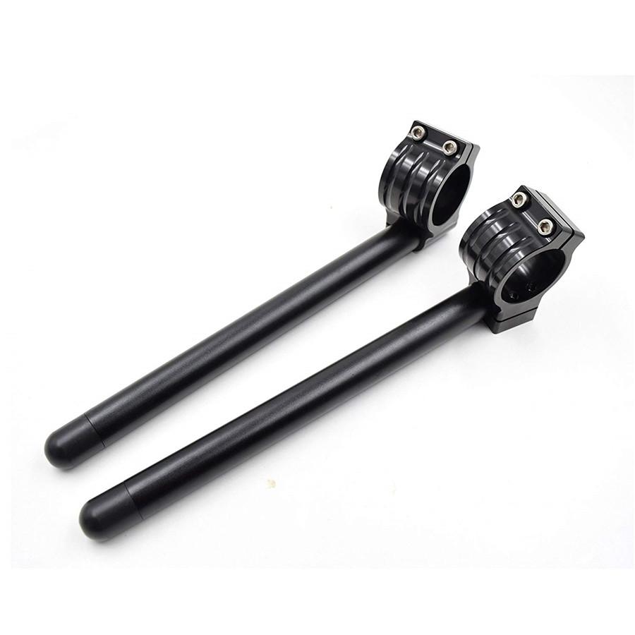 HANDLEBAR, 7/8", CLIP-ON, 35MM, Fork Tube, BLACK, CAFE RACERS, BOBBERS,Universal