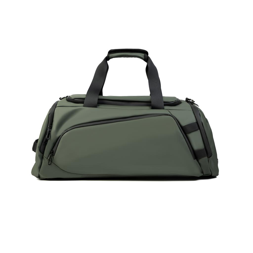 ReeYee Oxford Portable Crossbody Double Shoulder Travel Bag, Gym Bag Large Men's Black/Army Green 9018-reeyee
