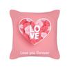 Peach Skin Pillowcase Valentine's Day Pillowcase Pink Heart-shaped Pillow Romantic Series Home Decoration Sofa Cushion Cover