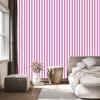 Powder Pink, White and Purple Striped Wallpaper for Living Room and Bedroom 50x1000