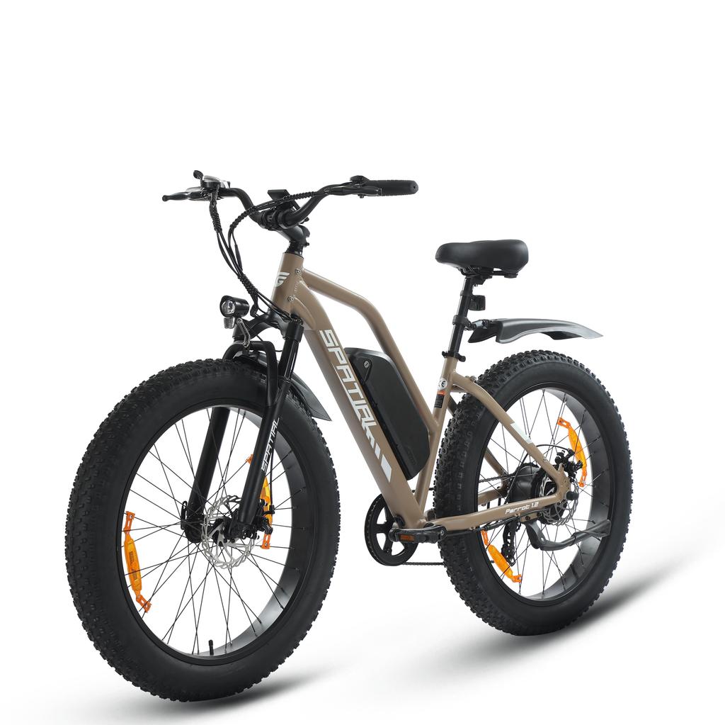 SPATIAL Parrot Bicicletta Elettrica da Donna All-Terrain Motore 250W Batteria 48V13AH Bicicletta Elettrica da Passeggio all'Aperto Bici Elettrica da Montagna Off-Road da 26 Pollici