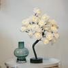 LED Rose Tree Nightlight Battery Operated Touch Control Table Light Holiday Birthday Nightstand Bedside Lamp Party Decor