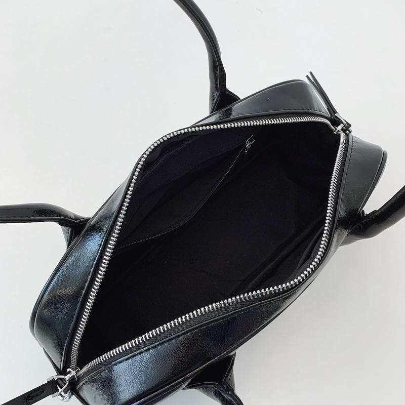 Neon Green Leather Shoulder Bag for Women - Trendy Baguette Handbag with Detachable Strap, Fashion Retro Purse