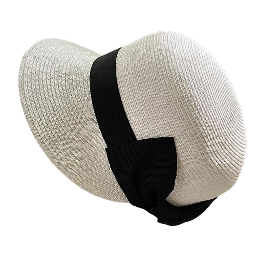 Cloche Hat Handmade Straw Hat Elegant Sun Hat Surprise Gift for Girlfriend for Vacations French Style