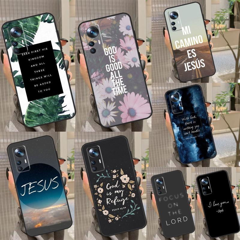 Bible Jesus Christ Christian Quotes Capa For POCO F5 X5 X3 Pro M6 M5s X4 F4 GT F3 Case For Xiaomi 13 Lite 11T 12T 12 Pro 12X