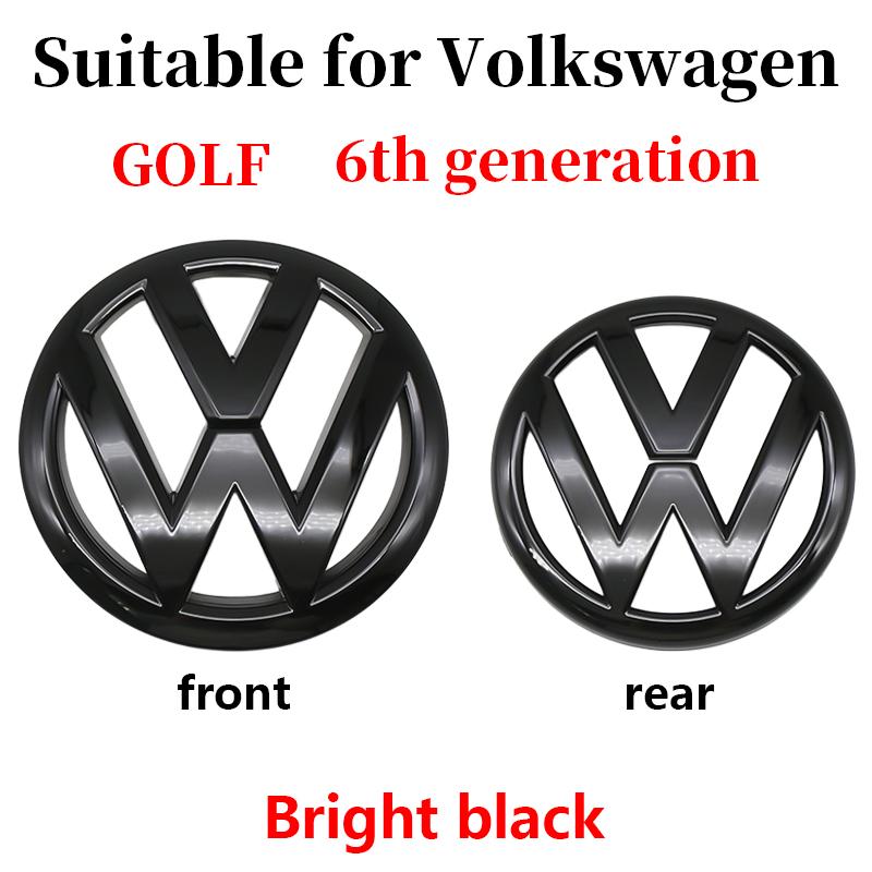 2026 Hot Car Front Grille Rear Trunk Emblem Lid Cover Logo Sticker Badge Decoration Accessories For Volkswagen VW Golf 6 MK6 2009-2012 ES1