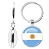 National Flag Double-Sided Keychain Korea, Serbia, Russia, Slovenia, Argentina, The United States,Turkey, Spain,Dominica Keyring